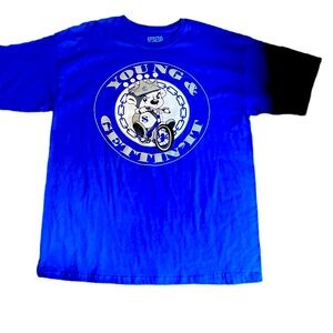 Nice stylish blue T-shirt